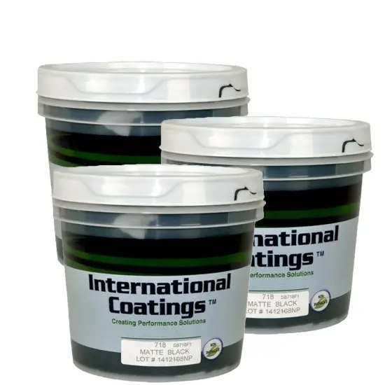 Matte Black by International Coatings Bright Red {5}