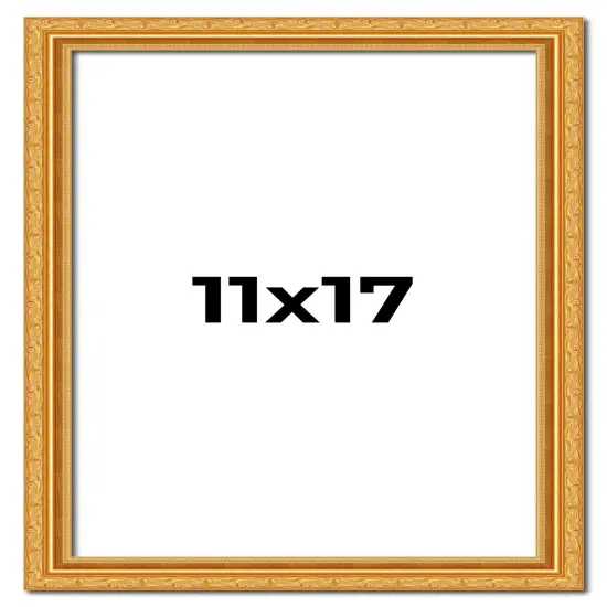 11x17 Museum-Quality Picture Frame with UV-Resistant Acrylic & Acid-Free Backing, Available in 4 Finishes - Gold, Silver, Bronze, and Black {1}