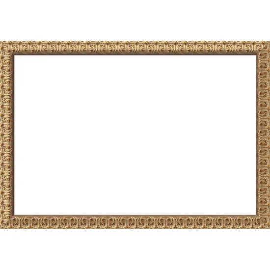 Florentine Gold Framed Dry Erase Magnetic Board {1}