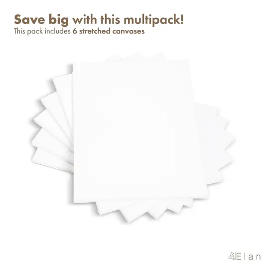 Stretched Canvases 8x10, 6-Pack Canvases for Painting, Painting Canvas Bulk, Stretched Canvas for Adults Blank Canvas for Painting, Painting Canvases Paint Canvases for Painting Art Canvas {3}
