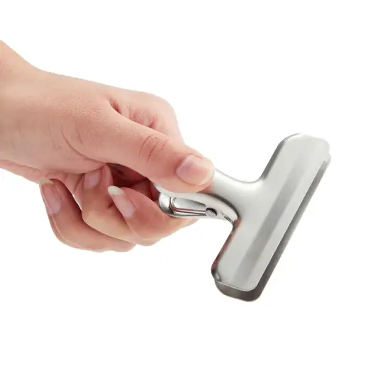 Set of 10 Metal Chip Clips for Food Storage, Stainless Steel Bag Clips for Kitchen Supplies (3 Sizes) Silver {5}