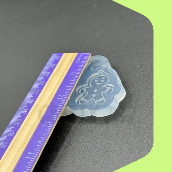 Gingerbread Cookie Small Earring Silicone Mold (C15) {4}