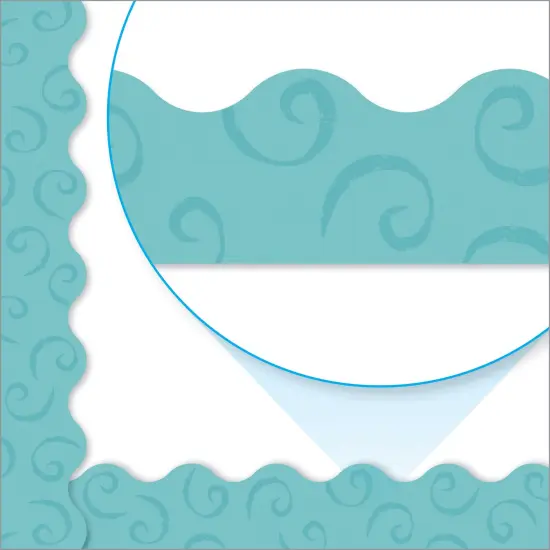 Teal Swirls Terrific Trimmers&reg;, 39 Feet Per Pack, 6 Packs {2}