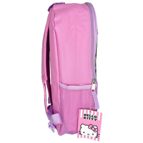 Hello Kitty 16" 4pc Backpack Set with Lunch Kit, Key Chain & Carabiner {4}