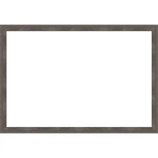 Pinstripe Lead Grey Framed Dry Erase Magnetic Board {1}