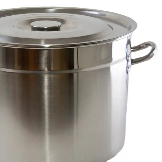 Lehman's Stainless Steel Home Canning Water Bath Canner Stockpot with Lid 20 Qt {3}