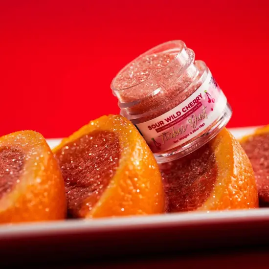 Bakell - Sour Wild Cherry Flavored Tinker Dust (8g, 1x Jar) Edible Glitter Blended Candy Topping {5}