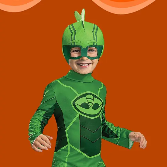 Toddler Classic Megasuit PJ Masks Gekko Costume Green Jumpsuit {3}