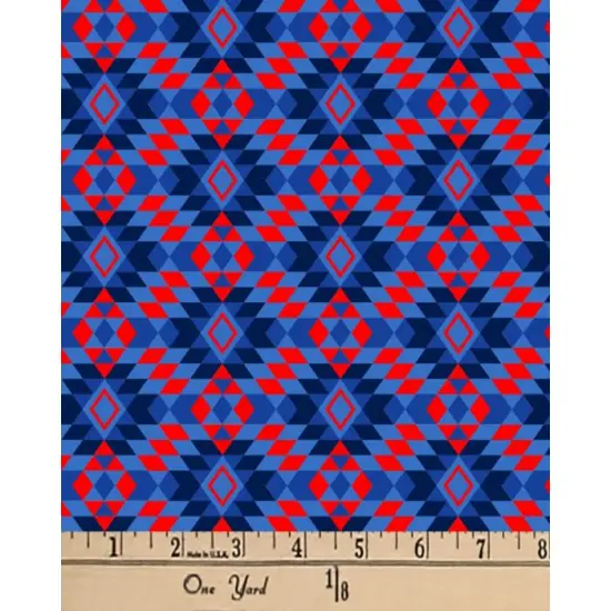 Tapestry Navy Cotton Fabric | By the Yard | Sewing and Crafting | 44 inches wide {1}