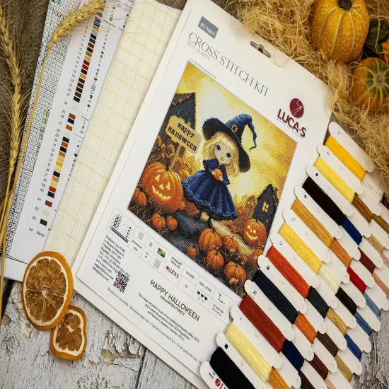 Happy Halloween BU5069L Counted Cross-Stitch Kit {4}