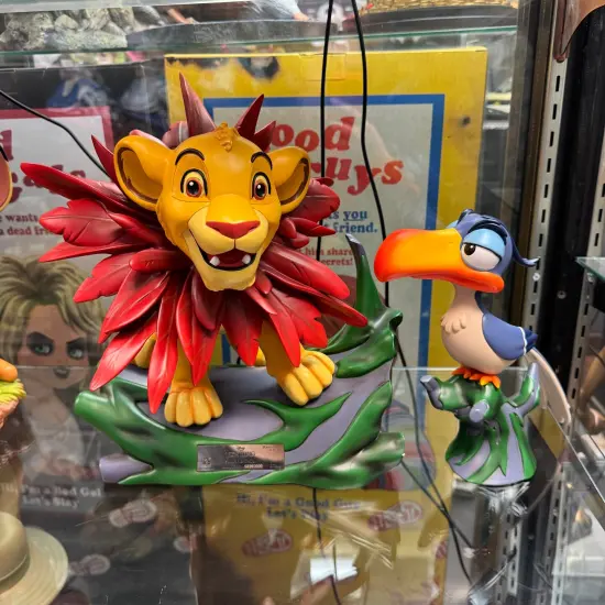 Lion King Master Craft Simba & Zazu Table Top Statue {3}