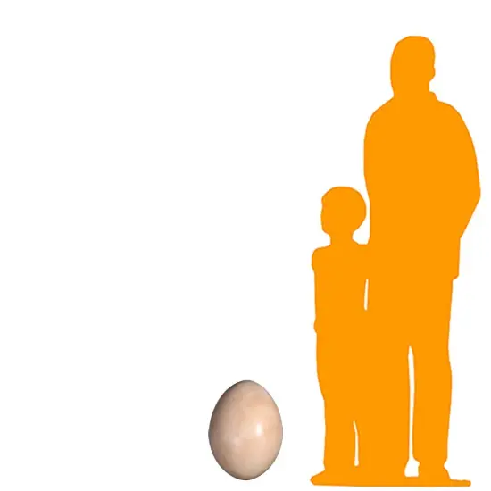 Large Sauropod Dinosaur Egg Life Size Statue {2}
