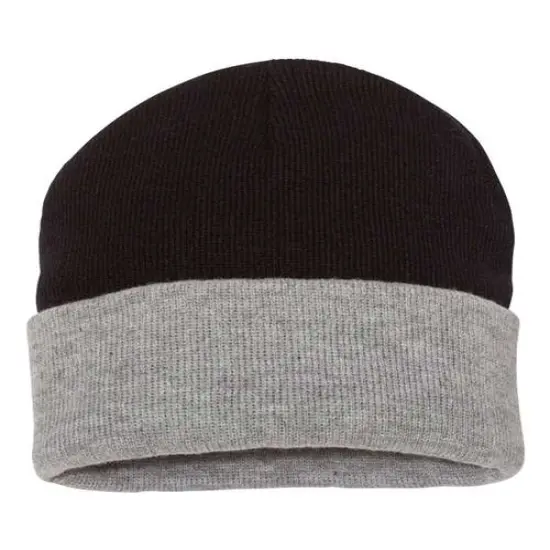 Sportsman&reg; Color Blocked Cuffed Beanie Heather/ Black {4}