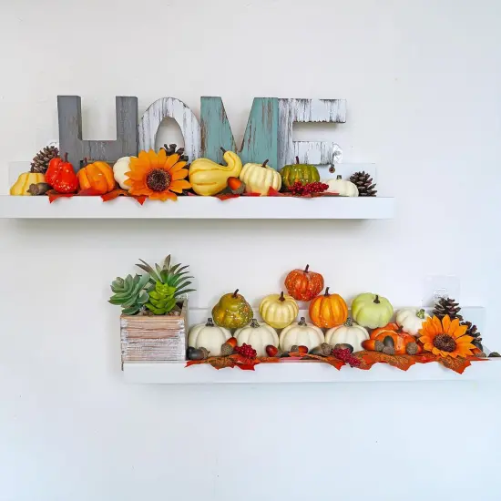 60 Pcs Assorted Fall Harvest Table Decoration {4}