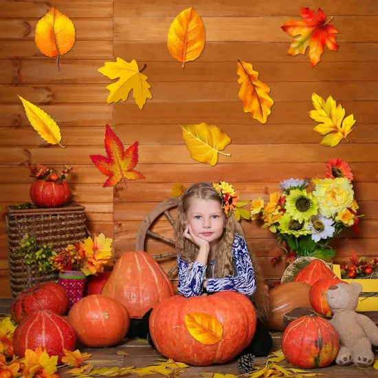 45 PCS Fall Maple Leaves Cutouts for Bulletin Board Decoration {5}