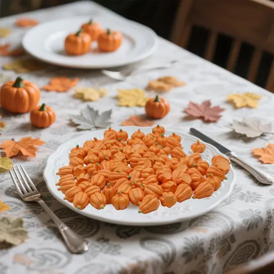 100Pcs Mini Pumpkins for Decorating {4}