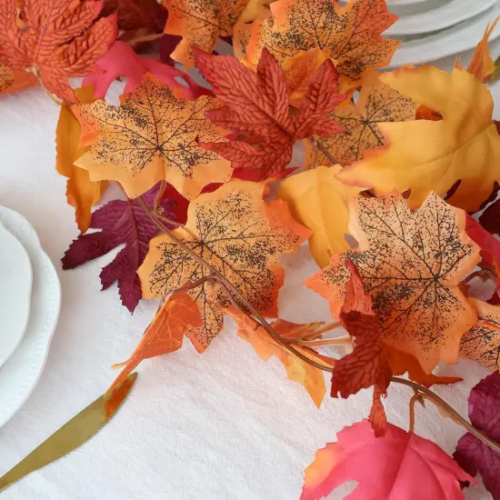 3 Strands Artificial Fall Maples Leaf Garland {3}