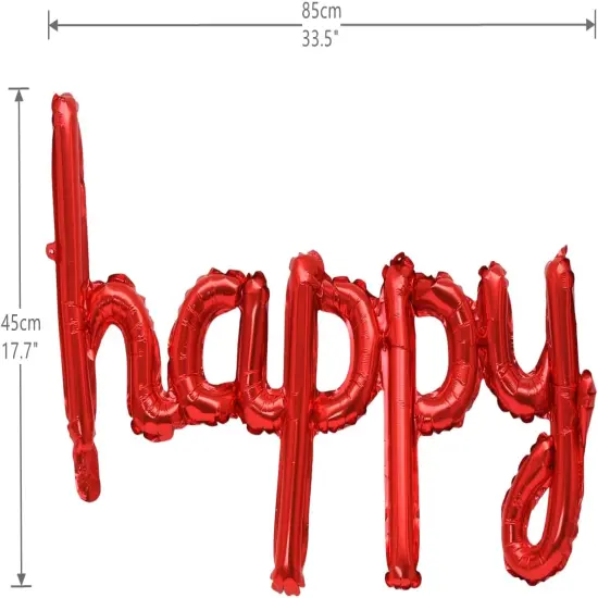 Happy Birthday Balloons Banner 16 Inch {2}