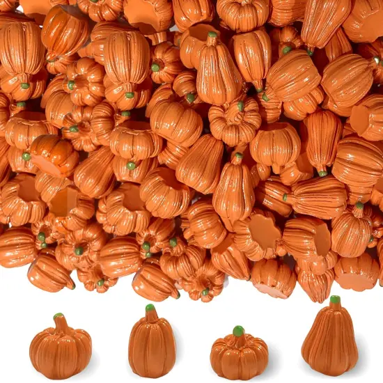 100Pcs Mini Pumpkins for Decorating {1}