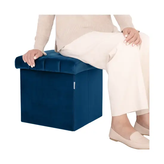 Seville Classics Channel Tufted Storage Trunk {4}