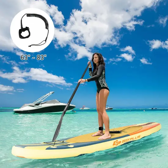 Goplus 10.5ft or 11ft Inflatable Stand Up Paddle Board Surfboard with Bag Aluminum Paddle Pump {4}