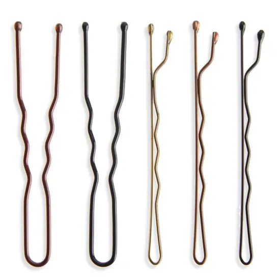 360 Pack 2 Inch Hair Pins with Clear Holder, Bulk Set of Bobby Pins in 2 Styles and 4 Colors Multicolor {7}