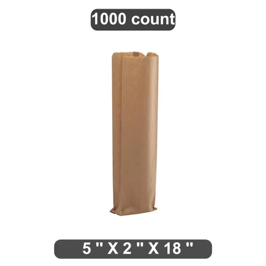 Tall Gusseted Paper Wine Bag 5" x 2" x 18" {1}