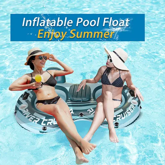 Vibrant Inflatable Pool Float for Sunny Days | Blue {3}