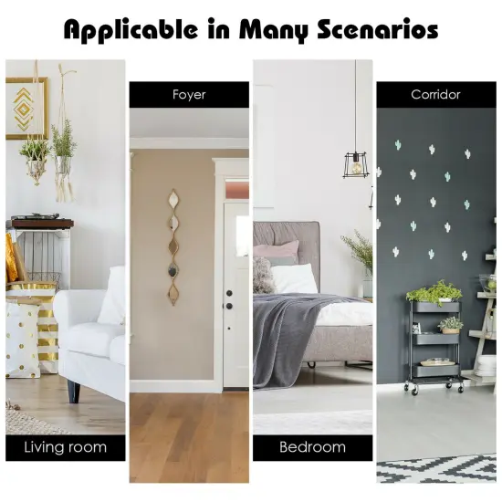 Costway 2-Tier Wooden Shoe Rack Bench w/Padded Seat for Entryway Bedroom {5}