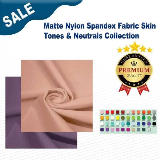 Matte Nylon Spandex Fabric Skin Tones & Neutrals Collection Easy Breezy {2}