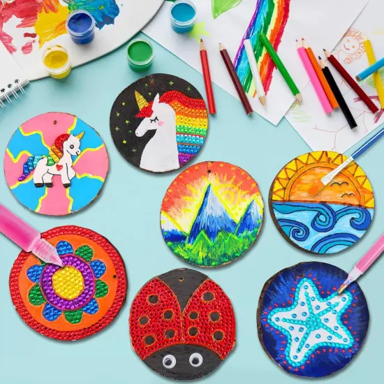 Kids Wood Painting Kit-Glow in The Dark-Easter Basket {2}