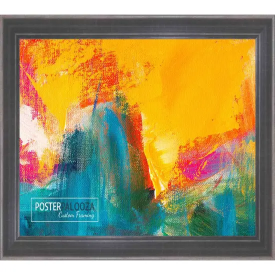 Elegant Silver Picture Frame - UV Acrylic, Foam Board Backing, Hanging Hardware {5}