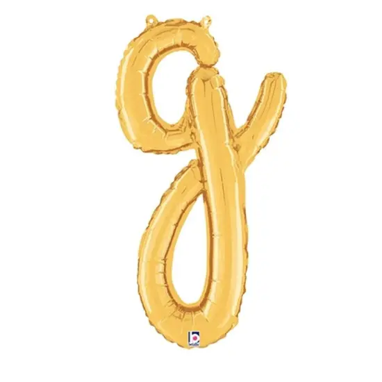 Betallic&reg; 24 inch Script Letters Gold Air Fill Only {7}