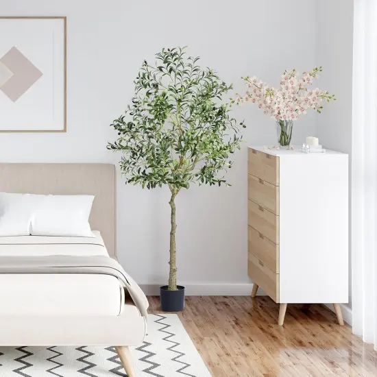 Realistic Green Olive Tree Plant Decor {5}
