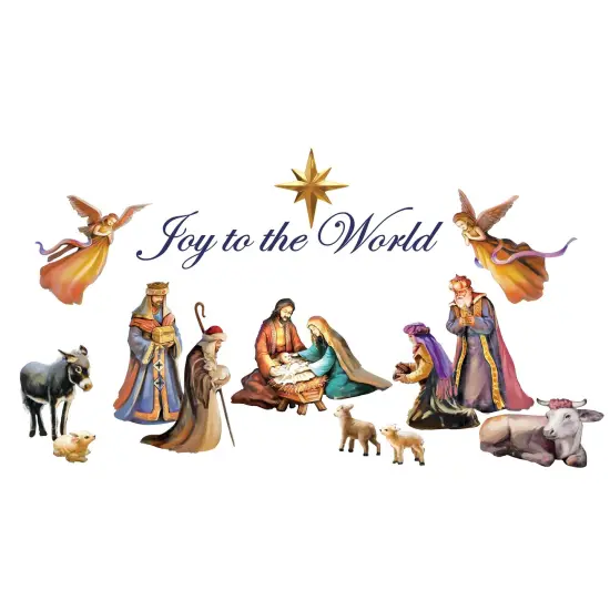 Collections Etc Joy to the World Christmas Nativity Garage Door Magnet {2}