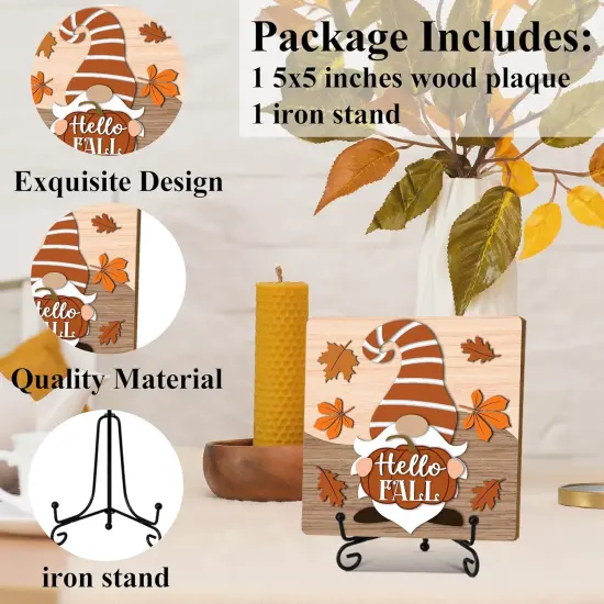 Autumn Gnome Thanksgiving Table Decor - Hello Fall Decor {2}