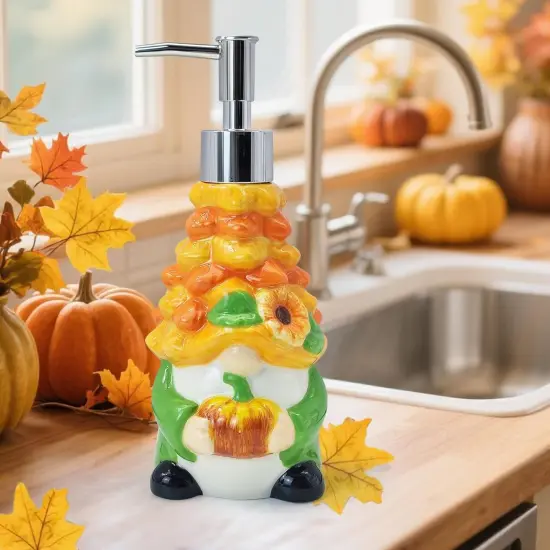 Fall Soap Dispenser - Fall Gnome {2}