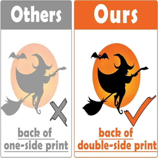 4 Sheets Halloween Silhouette Window Stickers {3}