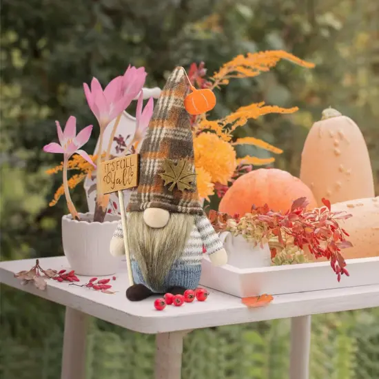 Fall Gnomes Decor for Home Kitchen Tiered Tray {4}