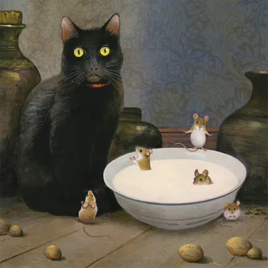 New York Puzzle Company Mice Will Play 500 Piece Piece Jigsaw Puzzle {3}