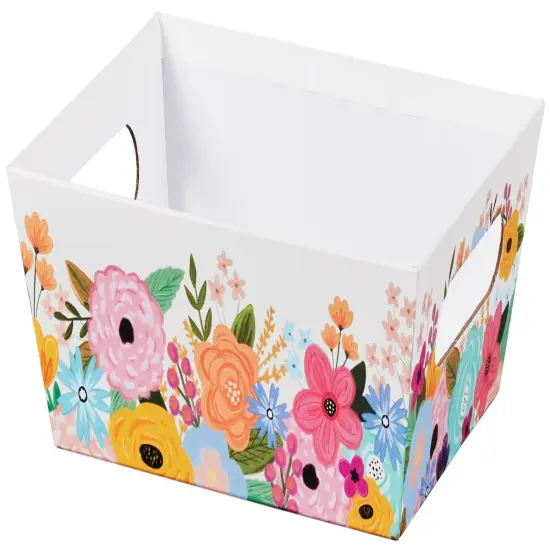 Pack/6: Wildflower Garden Baskety Tray - 9 x 7 x 3-1/2" {1}