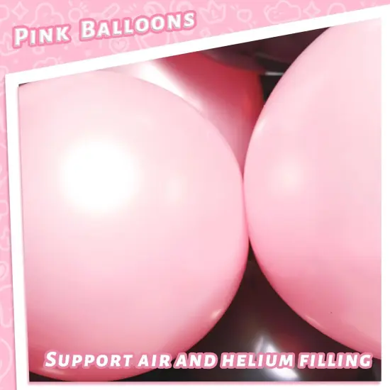 Pastel Pink Balloons, 4 PCS Jumbo Latex balloons for Proposal Wedding Aniverary Easter Decor {5}