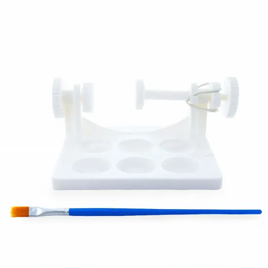 Kids Mini Plastic Craft Lathe with Brush for Decorating Eggs {1}