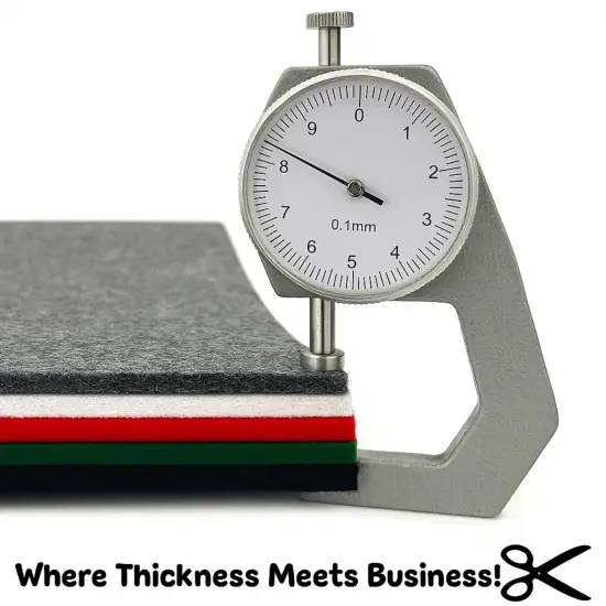 3.2mm Thick Acrylic Felt Sheets &ndash; 12" x 18" Multi-Color or Single Color Options Red {6}