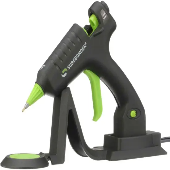 Cordless/Corded High Temperature Mini Hot Glue Gun With Detail Tip, 20 Watt, Recharge With Portable Heat Stand (CL-195F),Black {1}