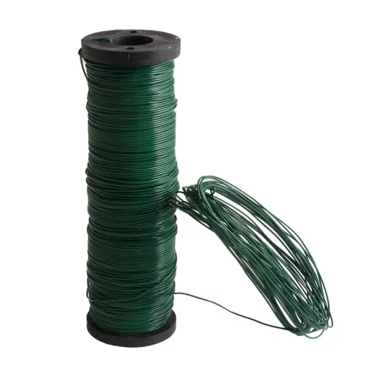 Royal Imports Bulk Green Paddle Wire Spool 120 YD roll, 23 Gauge, Floral Arrangements, Florist Supplies, Jewelry, Gift, Crafts, Wreath Making, Flower Garland, Plant Stem Garden Ties, Bouquet Bind Wrap {1}
