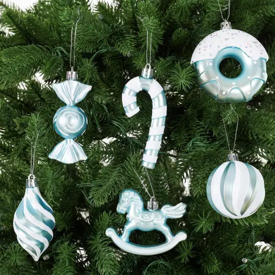 LANGXUN 20pcs Maca Blue Christmas {4}