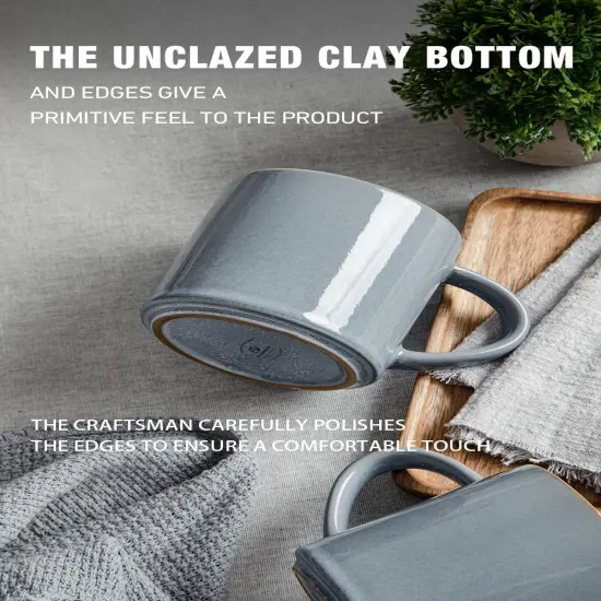 Nature Coffee Mugs Set of 4, 14 oz Coffee Mug Set {2}