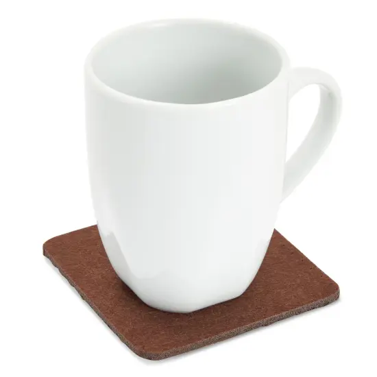 Felt Table Placemats Set of 8 for Dining Table and Kitchen Decor with Drink Coasters and Cutlery Pouches (Coffee Brown, 24 Pieces) {6}