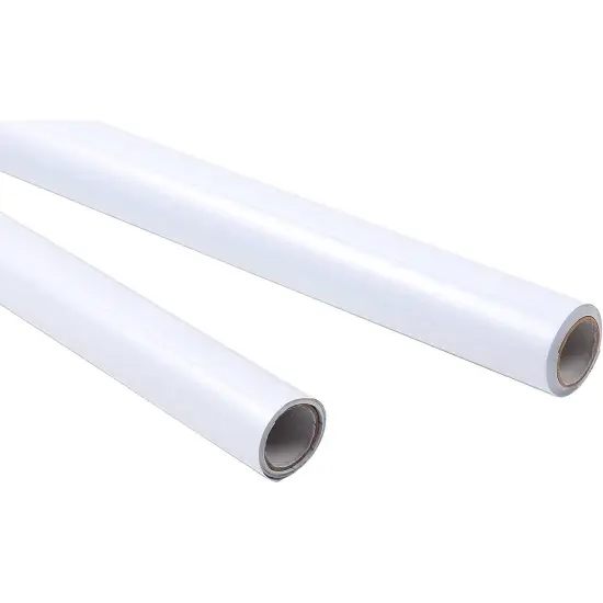 2 Rolls Dry Erase White Board Paper, 78" x 17.5" Wall Sticker Decal, Self-Adhesive Whiteboard Peel & Stick Wallpaper Sheet {6}